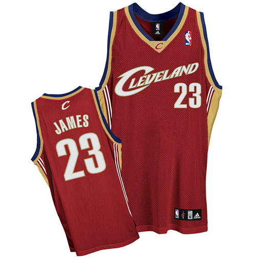 Men's Cleveland Cavaliers #23 LeBron James Red Stitched Basketball Jersey - Click Image to Close